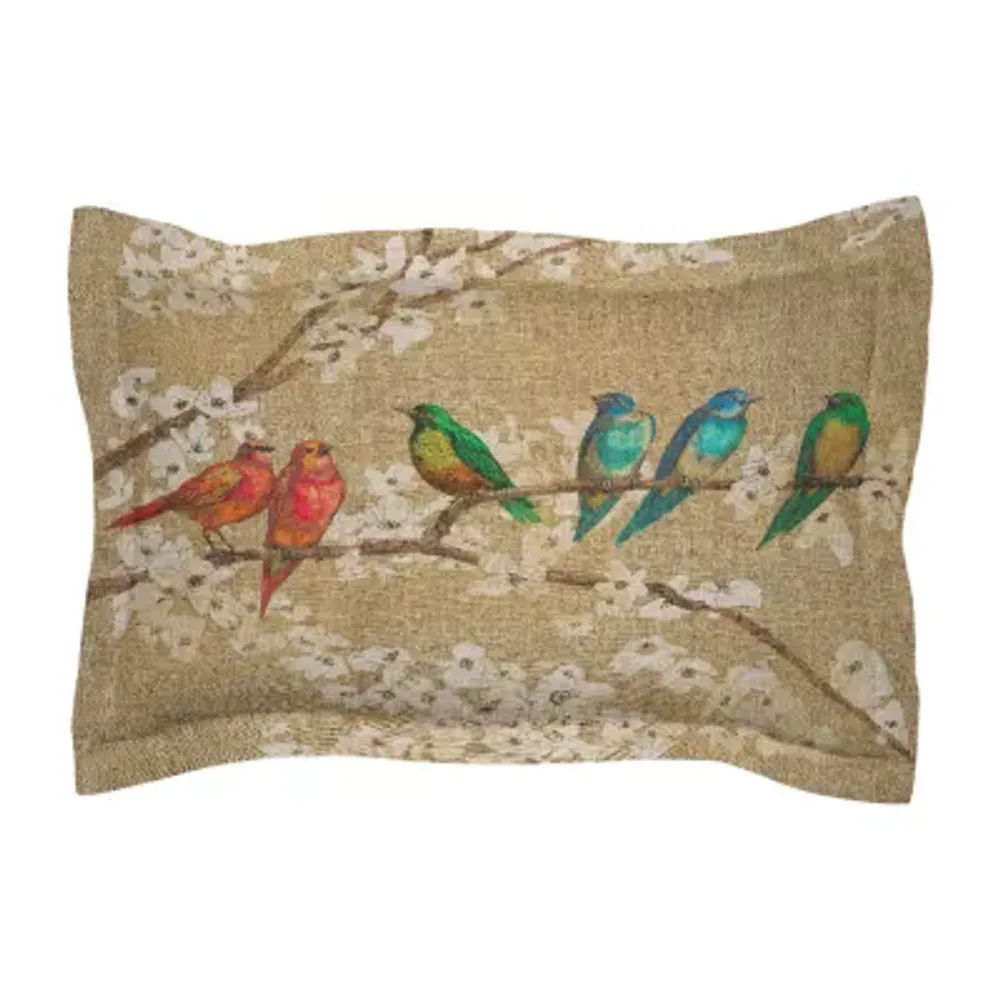 Laural Home Birds And Blossoms Pillow Sham