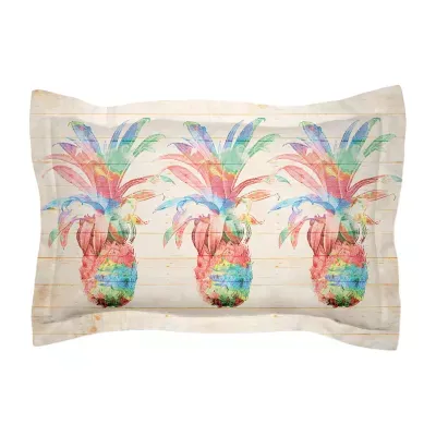 Laural Home Colorful Pineapple Pillow Sham