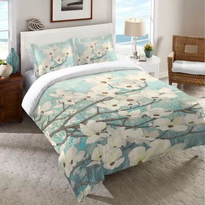 Laural Home Dogwood Blossoms Midweight Comforter