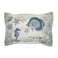 Laural Home Seaside Postcard Pillow Sham