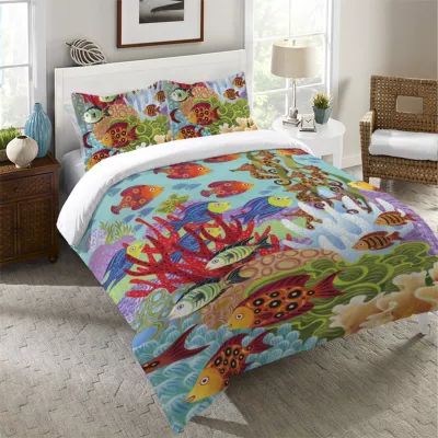 Laural Home Fish In The Hood Midweight Comforter