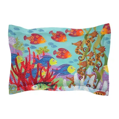 Laural Home Fish In The Hood Pillow Sham