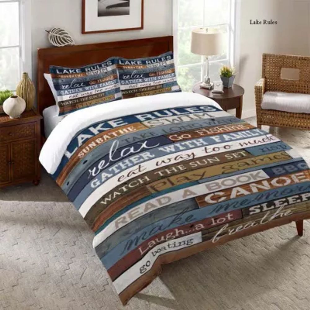 Laural Home Lake Rules Midweight Comforter