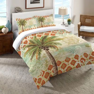 Laural Home Spice Palm Midweight Comforter