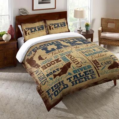 Laural Home Welcome To The Lake Midweight Comforter