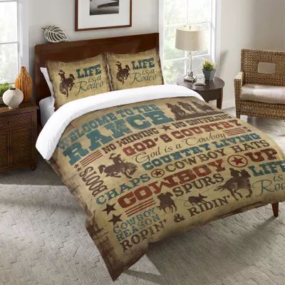 Laural Home Welcome To The Ranch Midweight Comforter