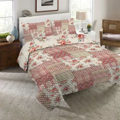 Laural Home Cottage Florals Quilt Set