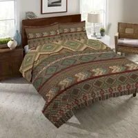 Laural Home Country Mood Sage Quilt Set