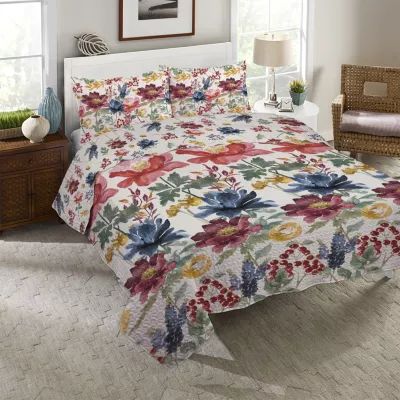 Laural Home Watercolor Fall Quilt Set