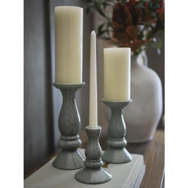 Linden Street Ceramic Taper Candle Holder Collection