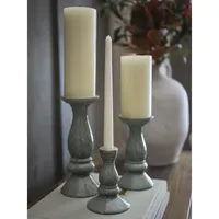 Linden Street Ceramic Pillar Candle Holder Collection