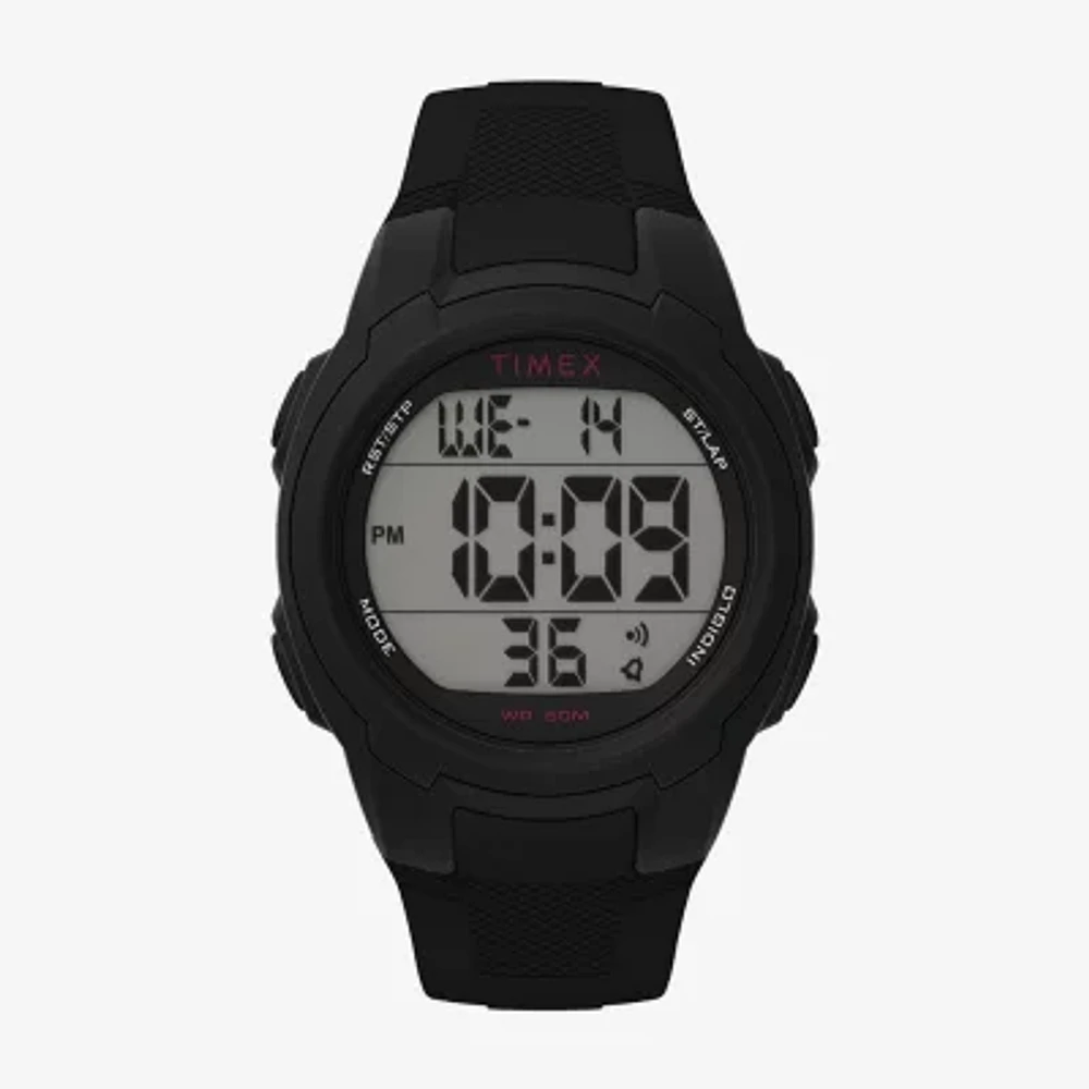 Timex Sport Unisex Adult Black Strap Watch Tw5m58400so