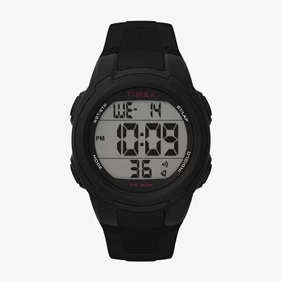 Timex Sport Unisex Adult Black Strap Watch Tw5m58400so