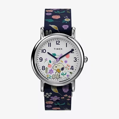 Timex Weekender Peanuts Womens Strap Watch Tw2v45900jt