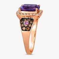 Le Vian® Ring featuring 2 1/6 CT. Cotton Candy Amethyst® 1/15 Bubble Gum Pink Sapphire™ 1/3 Chocolate Diamonds® 1/4 Nude Diamonds™ set 14K Strawberry Gold®