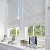 CHF Damask Cordless Room Darkening Roman Shades