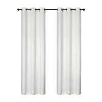 Regal Home Cordelia Energy Saving Embossed Blackout Grommet Top Set of 2 Curtain Panel