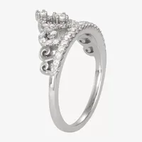 Girls 1/4 CT. T.W. White Cubic Zirconia Sterling Silver Cocktail Ring