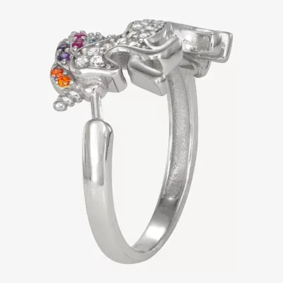 Girls 1/4 CT. Multi Color Cubic Zirconia Sterling Silver Cocktail Ring