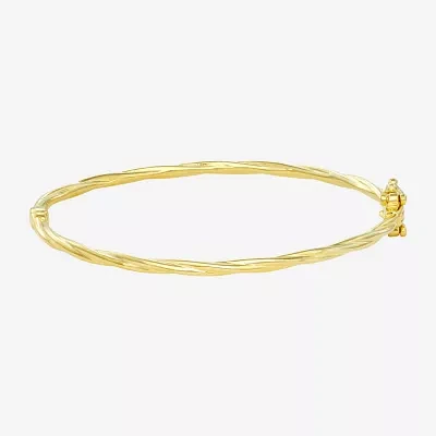 14K Gold Over Silver Bangle Bracelet