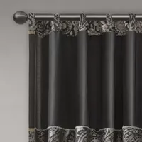 Madison Park Churchill Light-Filtering Rod Pocket Set of 2 Curtain Panel