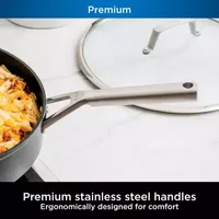 Ninja Neverstick Premium Hard Anodized Aluminum Dishwasher Safe Saute Pan