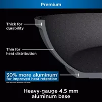 Ninja Neverstick Premium Hard Anodized Aluminum Dishwasher Safe Saute Pan