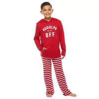 North Pole Trading Co. Little & Big Unisex Rudolph Bff 2-pc. Christmas Matching Family Pajama Set