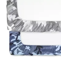 The Peanutshell Camo 2-pc. Playard Sheet