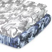 The Peanutshell Camo 2-pc. Playard Sheet