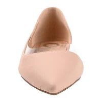 Journee Collection Womens Mikki Pointed Closed Toe Ballet Flats