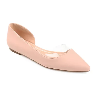 Journee Collection Womens Mikki Pointed Closed Toe Ballet Flats