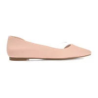 Journee Collection Womens Mikki Pointed Closed Toe Ballet Flats