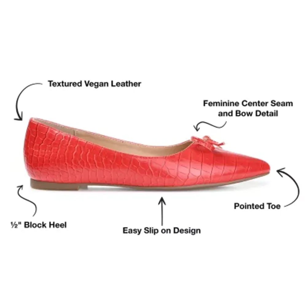 Journee Collection Womens Devalyn Pointed Toe Ballet Flats