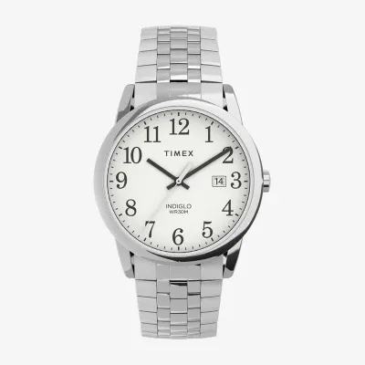Timex Mens Silver Tone Stainless Steel Expansion Watch Tw2v40000jt