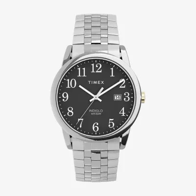 Timex Mens Silver Tone Stainless Steel Expansion Watch Tw2v40200jt
