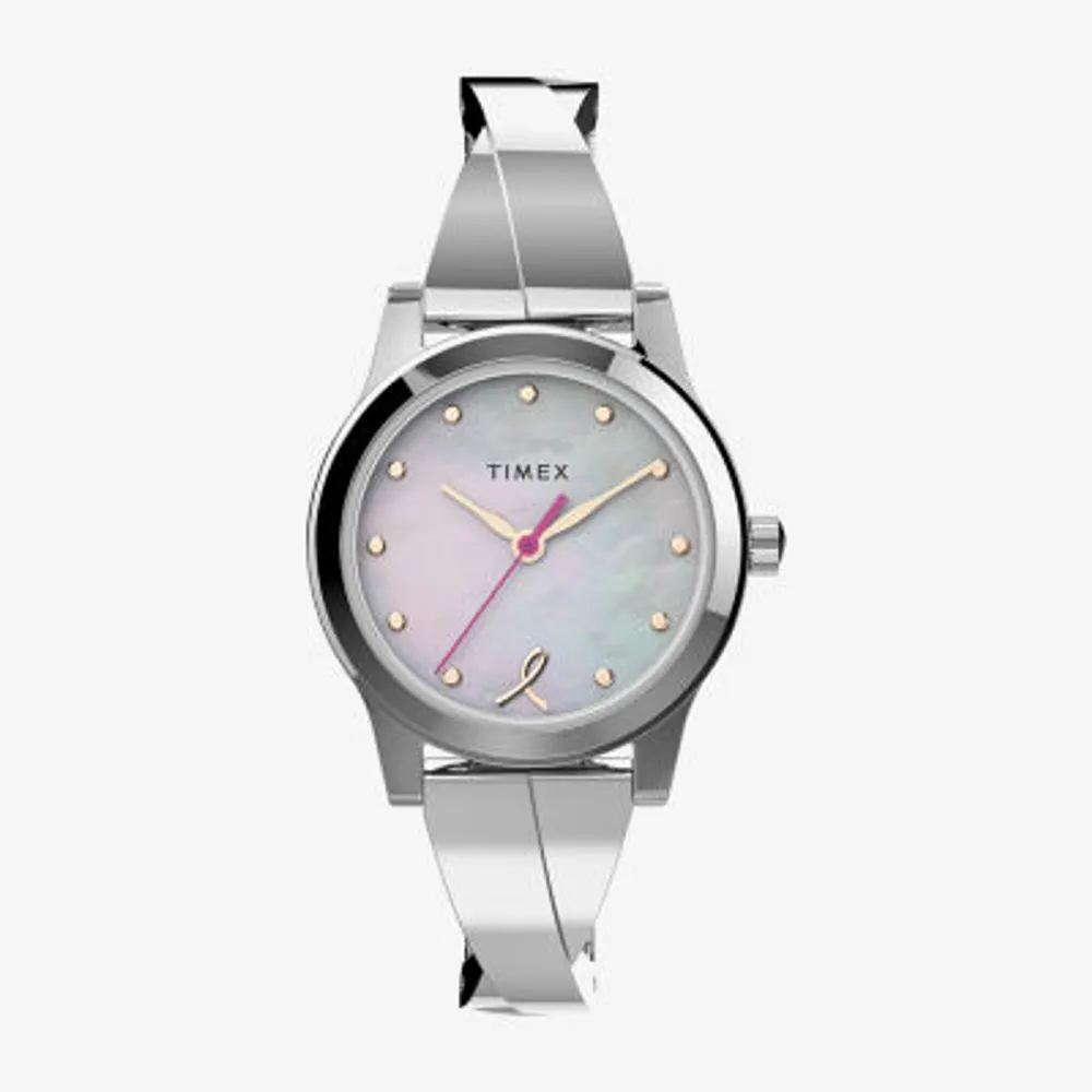 Timex Womens Silver Tone Stainless Steel Expansion Watch Tw2v52900jt |  Hawthorn Mall