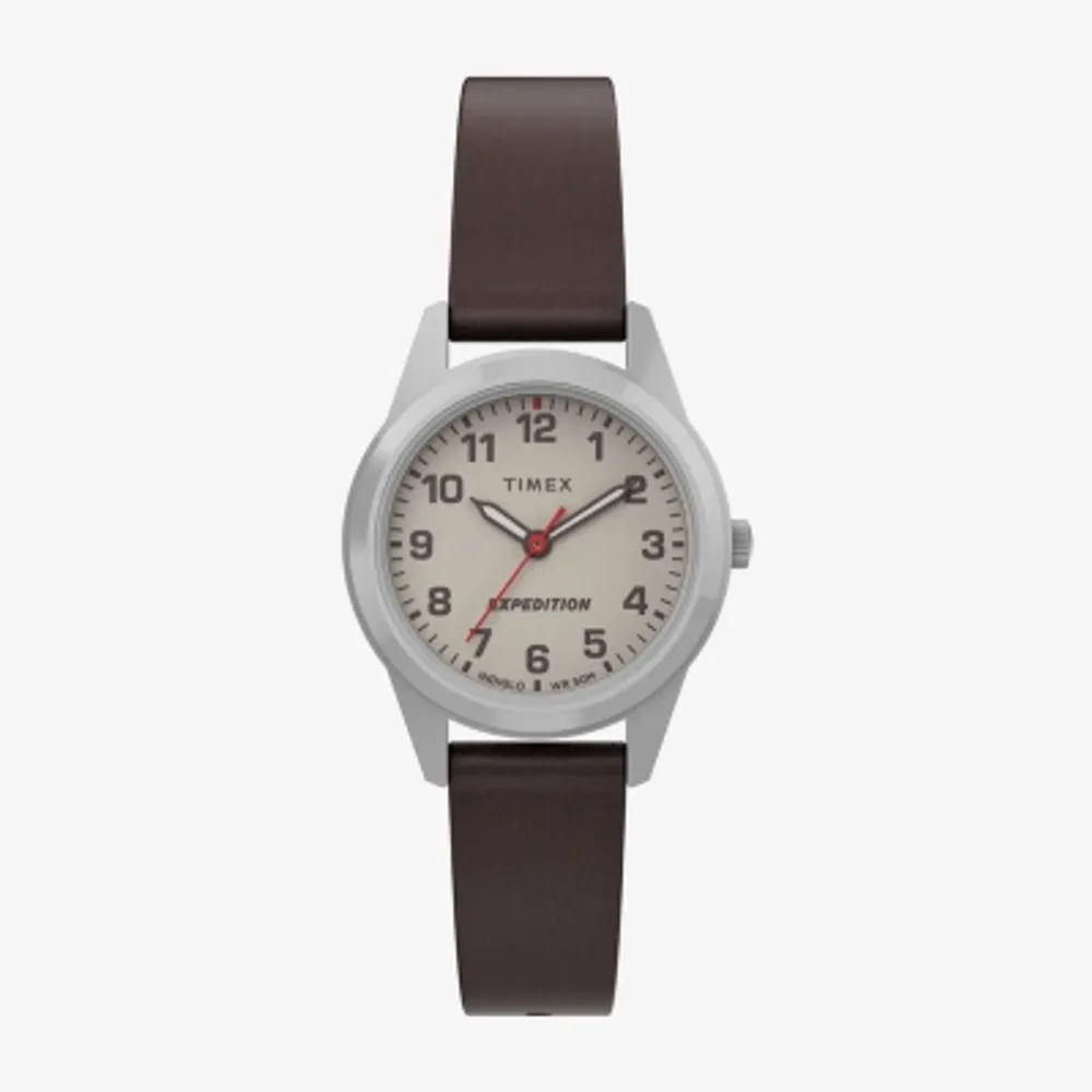 Timex Womens Brown Leather Strap Watch Tw4b25600jt