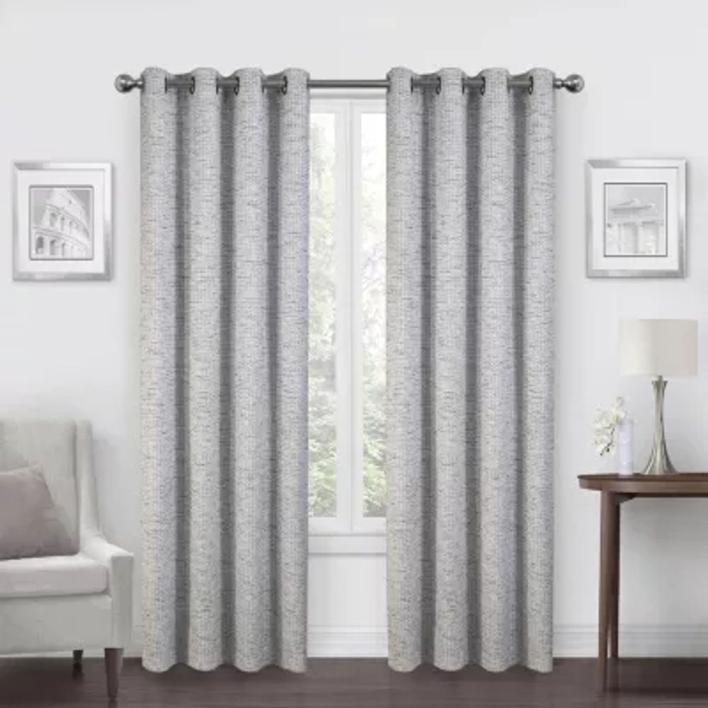 Max Blackout Alexandria Energy Saving 100% Grommet Top Single Curtain Panel