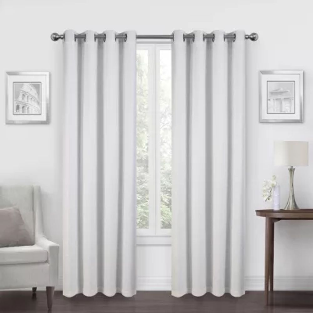 Max Blackout Alexandria Grommet Top Energy Saving 100% Single Curtain Panels