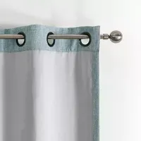 Max Blackout Campbell Energy Saving 100% Grommet Top Single Curtain Panel