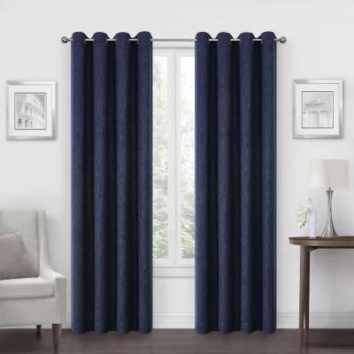 Max Blackout Campbell Grommet Top Energy Saving 100% Single Curtain Panels