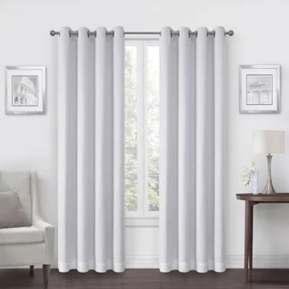 Max Blackout Campbell Energy Saving 100% Grommet Top Single Curtain Panel