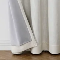 Max Blackout Campbell Energy Saving 100% Grommet Top Single Curtain Panel