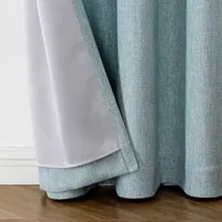 Max Blackout Campbell Energy Saving 100% Grommet Top Single Curtain Panel