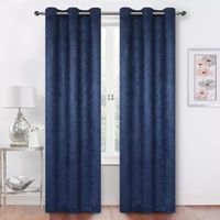 Regal Home Moscow Embossed Blackout Grommet Top Set of 2 Curtain Panel