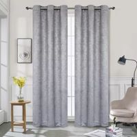 Regal Home Prague Embossed Blackout Grommet Top Set of 2 Curtain Panel