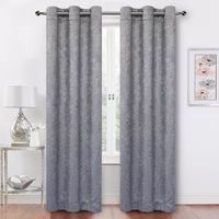 Regal Home Rimon Embossed Blackout Grommet Top Set of 2 Curtain Panel