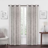 Regal Home Austin Embossed Blackout Grommet Top Set of 2 Curtain Panel