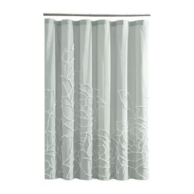 CHF Chenille Rose Shower Curtains